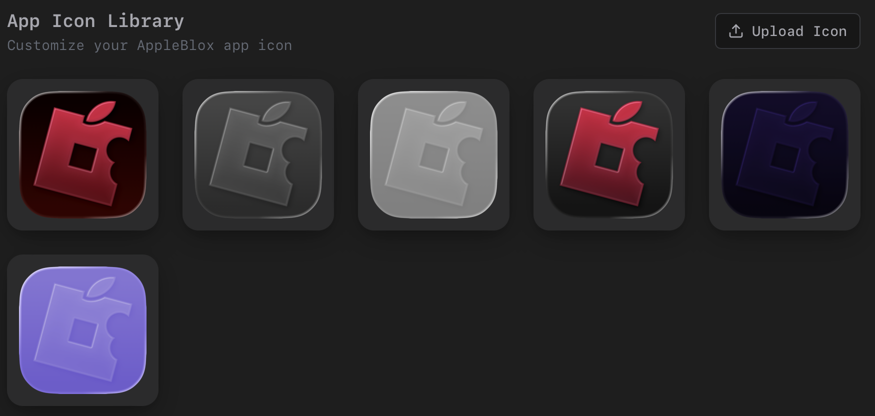 App icon selector