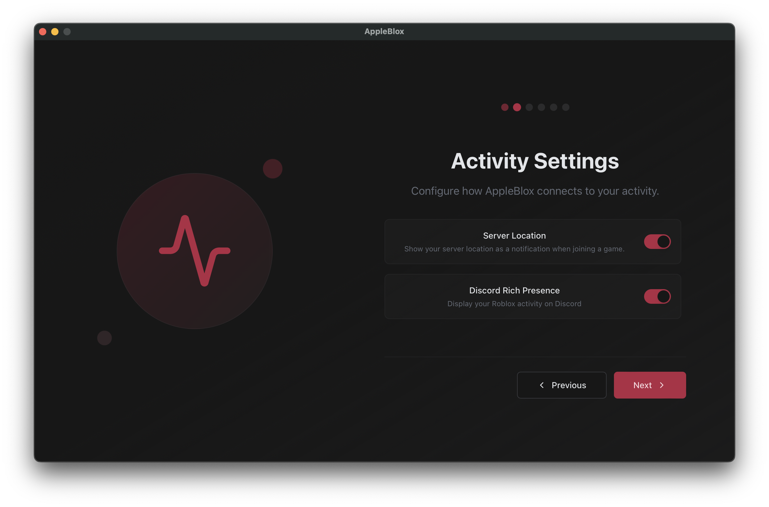 Onboarding screen